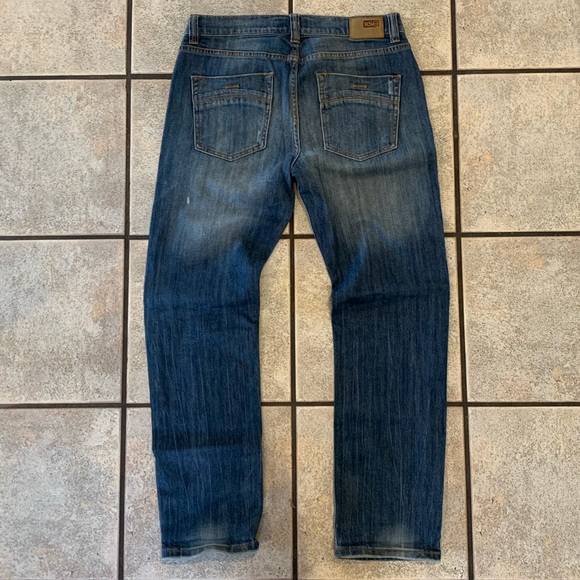 RSQ ‘New York Slim Straight Fit’ Light Wash Jeans - Picture 5 of 8